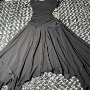 Stunning Vintage Black Prom Dress - Y2K Throwback Style